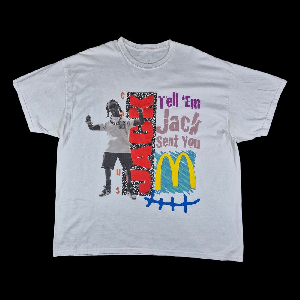 Travis Scott Tell 'Em Jack Sent You McDonalds T-Shirt